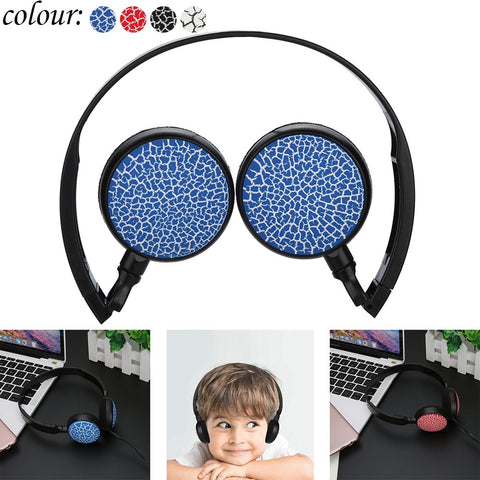 2019 New 3.5MM Port Children Wire Headphones On Ear Foldable Stereo Headset For Earphon fone de ouvido drop shopping