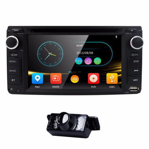 2din New universal Car Radio Double 2 din Car DVD Player GPS Navigation In dash Car PC Stereo video Free Map Car Electronics CAM