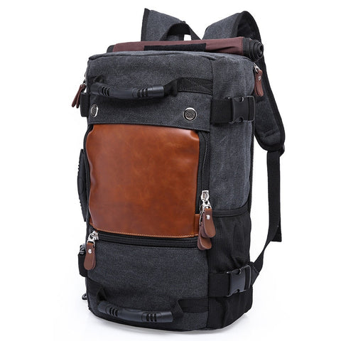 Brand Men Backpack Large Capacity Travel Bag Male Luggage Canvas backpack Shoulder Computer Backpacking Functional Laptop