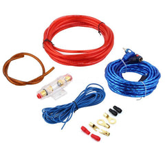 Metal 800W Car Audio Subwoofer Amplifier AMP Wiring Fuse Holder Wire Cable Support Installation Kit Low Noise Distortion