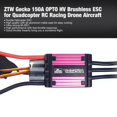 ZTW Gecko 150A OPTO HV Brushless ESC Electronic Speed Controller for Remote Control RC Racing Drone Aircraft Quadcopter