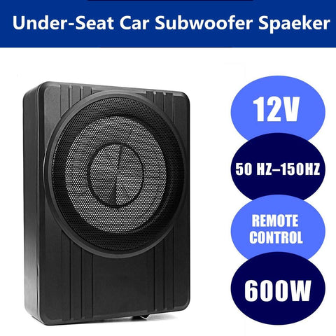 10 Inch  600W  Car Amplifier Subwoofers Slim Under Seat Car Speakers Car Active Subwoofer Bass Amplifier Speaker Enclosure