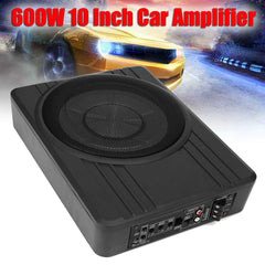 10 Inch 600W Car Subwoofer Speaker Audio Amplifier Vehicle Subwoofer Bass Amplifier Enclosure Auto Sound Car Audio Speaker