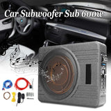 10 Inch 600W Car Super Slim Active Subwoofer Under Seat Sub Amplifier  Car Subwoofers Active Subwoofer Car Speaker