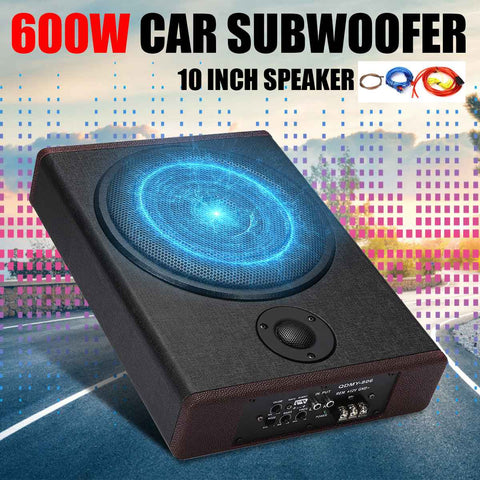 10 inch 600W Car Active Powered Subwoofer Super Bass Subwoofers Speaker Home Audio Auto Stereo Amplifier Lound Speakers