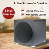 120W Heavy Bass Speakers Active Subwoofer Speaker Home Theater Sound Box Active Bookshelf Speaker For Dance Rocking Music Party