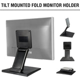 1Pcs Plastic Tilt Mounted Fold Monitor Holder Rotated For 10-27 Inch LCD Display Screen Stand PC Monitor TV Holder