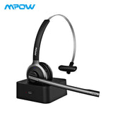 2018 Mpow M5 Pro Wireless Headphones Bluetooth Over-ear Krystal Clear Noise Cancelling Headphones With Microphone&Charging Base