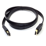 2018 New Arrival Full HD Short HDMI Male to Male Plug Flat Cable Cord for Audio Video HDTV TV for PS3 supports up to1000mbps