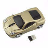 2018 Sports Car Mouse Wireless Computer Mause USB Optical 1200DPI Gaming Mice Gamer for Tablet Laptop 6 Colors with Flash Light