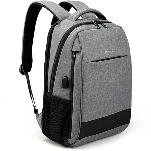 2018 Tigernu Men's Fashion Travel Backpacks Anti theft USB Charging 15.6 Laptop Bag Waterproof Silm School Bag for Female Male