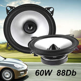 2Pcs 4 inch 60W 2 Way Auto Car Speakers Coaxial Hifi Full Range Speaker Subwoofers Vehicle Door Audio Stereo Loudspeaker