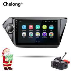 2din Android 8.1 WIFI GPS Navigation Car Radio For Kia K2 Rio 2012 2013 2015 2016 Car DVD Player Video Stereo Tape Recorder