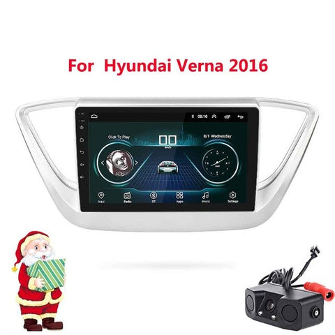 2din Car Radio Android 8.1 Multimedia Player Navigation GPS Player 9 inch For Hyundai solaris verna accent 2016 2017 autoradio