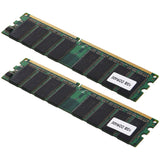 2x1GB PC3200 non-ECC DDR 400MHz High Density MEMORY 184-pin DIMM RAM