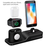 3 in 1 Charging Dock Charger for xiaomi A2 lite samsung huawei Charging Dock Silicone Docking Station for Apple Watch Airpods