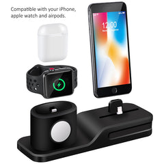 3 in 1 Charging Dock Charger for xiaomi A2 lite samsung huawei Charging Dock Silicone Docking Station for Apple Watch Airpods