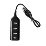 4 Ports Splitter Usb Hub Adapter for PC Laptop Computer NEW 2019 USB 2.0 High Speed Black And Can only be used individually #YL5