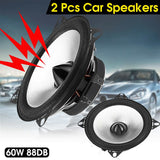 4 inch 60W 2-Way Car Speakers Automobile Coaxial Hifi Full Range Speaker Subwoofers Vehicle Door Audio Stereo Loudspeaker