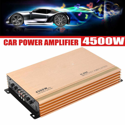 4500W 4 Channesl Hi-Fi Car Audio Power Amplifier Subwoofers 12V Auto Vehicle Radio Video Stereo Amplifiers Amp Speaker