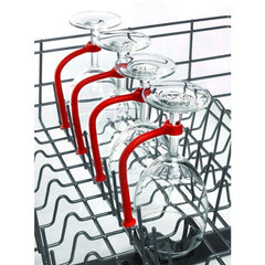 4Pcs flexible Silicone Wine Glass Dishwasher Goblet Holder Safer Stemware Saver Bar Accessories 2O0327