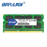 Binful Original New Brand DDR3L 8GB 1600MHz PC3-12800 1.35V low voltage CL11 SODIMM 204pin notebook Memory Ram For Laptop