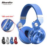 Bluedio T2+ Bluetooth Headphones 4.1 Wireless/Wire Earphone Support FM Radio& SD Card Functions For Music Headset