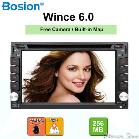 Car Electronic 2din Car DVD Multimedia Player radio cassette recorder receiver Auto Radio GPS Stereo Free Map Camera RDS 178*100
