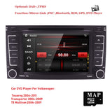 Car Monitor DVD Radio Player For VW VolksWagen Touareg Transporter T5 Multivan with GPS iPod RDS SWC BT Subwoofer DVR DTV 3G DAB