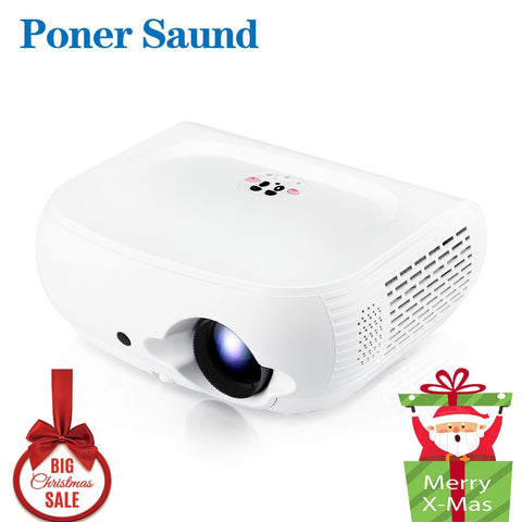 Christmas SALE !!! Clearance W1 HD LED Projector 3D Home theater Support Full HD 1080P HDMI VGA USB SD LCD Video Proyector