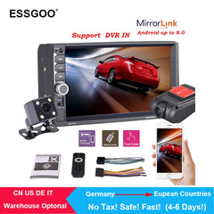 Essgoo 2 Din Car Radio 7" Hd Autoradio Multimedia Player 2din Touch Screen Auto Audio Car Stereo Mp5 Bluetooth Usb Tf Fm Camera