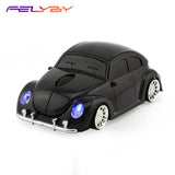 FELYBY BKL0308 Wireless Mouse Cool 3D Sport Car Shaped Ergonomic Optical Cordless Mice 1600DPI for PC Laptop Computer Notebook