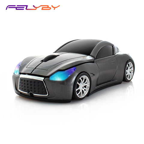 FELYBY BKL555 3 kinds of Cool Sport Car Shape 2.4GHz Wireless Mouse 1600DPI 3 Buttons Optical Mice for PC Laptop Computer