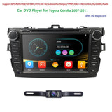 For Toyota Corolla 2007-2011 GPS Navigation 8" Car Stereo 2 DIN DVD Player Radio BT Subwoofer/Output/TPMS/DAB+/Mirrorlink/3G/RDS