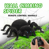 GizmoVine Radio Control Simulation Furry Electronic Spider Scary Wall Climbing Spider Toy Kids Gift Halloween Surprise RC Animal