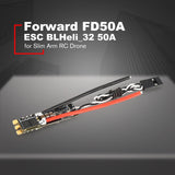 HGLRC Forward FD50A ESC BLHeli_32 50A 2-6S Dshot 1200 Electronic Speed Control for Slim Arm Frame RC FPV Racing Drone