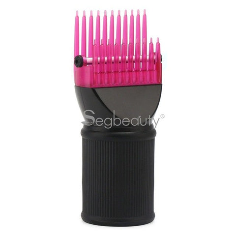 Hair Dryer Comb Attachment Detangling Blow Dryer Hair Styling Dryer Brush Attachment Hairdressing Salon Tool Pic_Purple/Pink