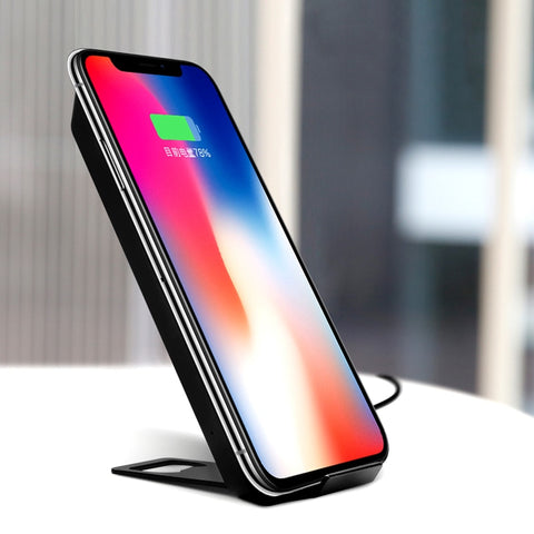 High quality 2in1 Qi Wireless Charger For iPhone X 8 For Smsung Note 8 S9 Plus S7 Edge Phone Fast Charging Docking Dock Station