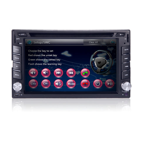 Hizpo 2 Din universal Car Radio Double 2Din Car DVD Player GPS Navigation In dash Car PC Stereo Head Unit video subwoofer BT map
