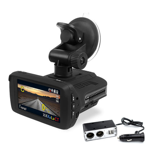 JUEFAN Hot Russia car dvr radar detector dash cam GPS 3 in 1 Multifunction HD 1296P video cam camera speed display reminder gift