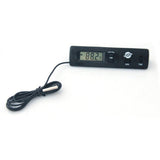 KD-1 Vehicle Electronic Dual Probe Fixed Dual Temperature Inside And Outside Temperature Thermometer 24/12h Clock Calendar