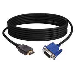 LANDFOX 2018 New  1.8 M HDMI Cable HDMI To VGA 1080P HD With Audio Adapter Cable HDMI TO VGA Computer PC Cable Dropshipping
