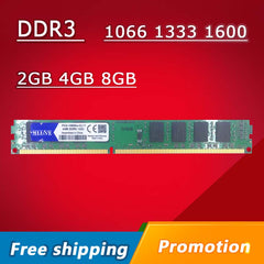 MLLSE RAM DDR3 2GB 4GB 8GB 1066mhz 1333mhz 1600MHZ PC3-8500U PC3-10600U PC3-12800U Desktop PC RAM Memory Memoria DIMM 2g 4g 8g