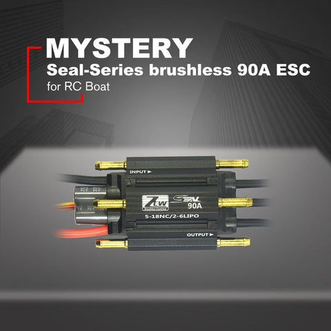 MYSTERY 90A 2-6S Lipo 5-18 NC 5.5V/3A Seal-Series Brushless ESC Electronic Speed Controller for RC Boat