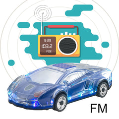 Mini Car-shaped Speaker Colorful LED Light Flash Car Bluetooth Wireless Speakers TF Card FM Radio Handfree Subwoofer ML63