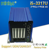 Minisys Onboard 4G ram fanless embedded pc intel core i5 3317U CPU dual nic mini workstation box computer thin client terminal