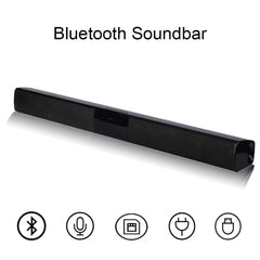 New Wireless Bluetooth Column Soundbar Stereo Speaker Powerful TV Home Theater 2.0A Built-in Battery Sound Bar TF USB Sound Bar