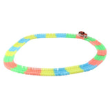 OCDAY Diecast DIY Puzzle Toy Roller Coaster Track Electronics Rail Car Toy for Children Cars for Glow Tracks Electronics Car Toy
