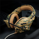 ONIKUMA K1-B Camouflage Pattern PS4 Gaming Headset Stereo Bass Headphones with microphone for PC Mobile phones Laptop Gamer