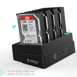 ORICO 6648US3-C 4 Bay hdd docking station USB 3.0 Tool Free Off-line Duplicator for 2.5 / 3.5 inch HDD SSD Case